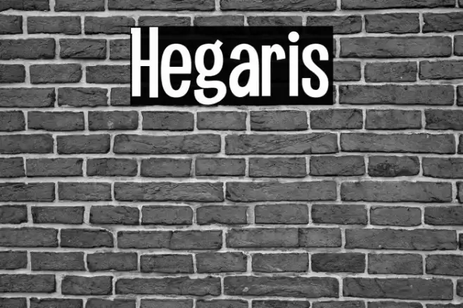 Hegaris Font examples