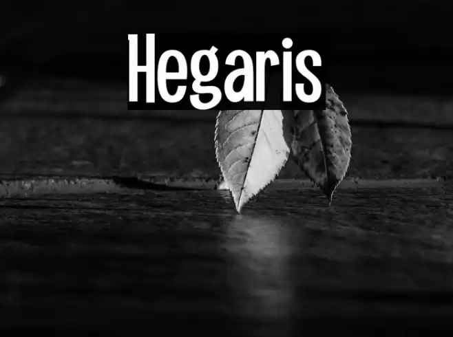 Hegaris Font examples