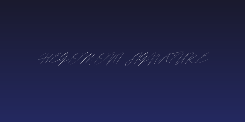 Hegomoni Signature Social Header