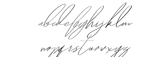 Hegomoni Signature Font LOWERCASE