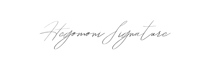 HegomoniSignature  フリーフォントのダウンロード