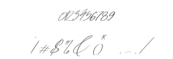 HegomoniSignature Font OTHER CHARS