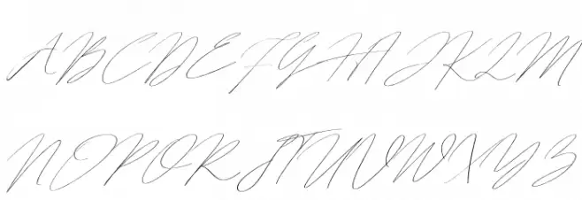 HegomoniSignature Шрифта ВЕРХНИЙ