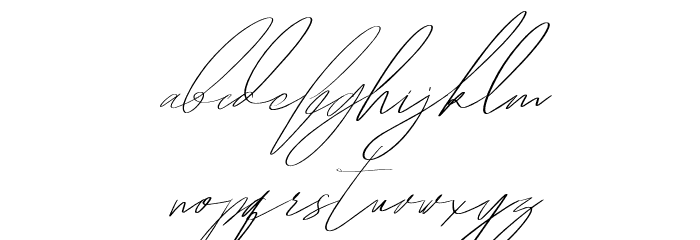 HegomoniSignature Font LOWERCASE