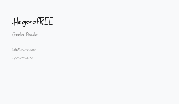 HegoraFREE Business Card