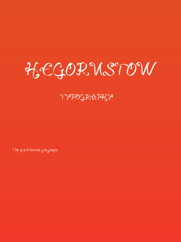 Hegorustow Poster