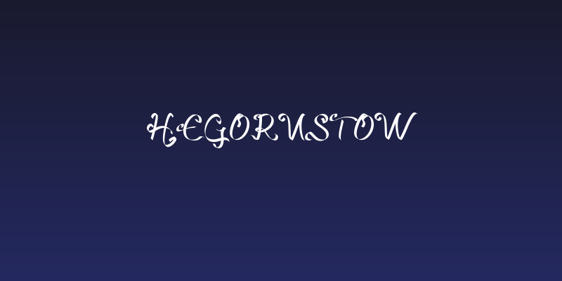 Hegorustow Social Header
