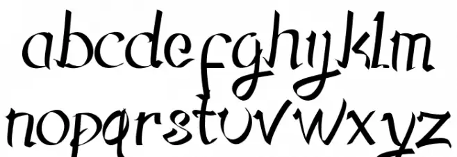 Hegorustow Font LOWERCASE