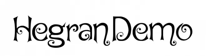 Hegran Demo  Frei Schriftart Herunterladen