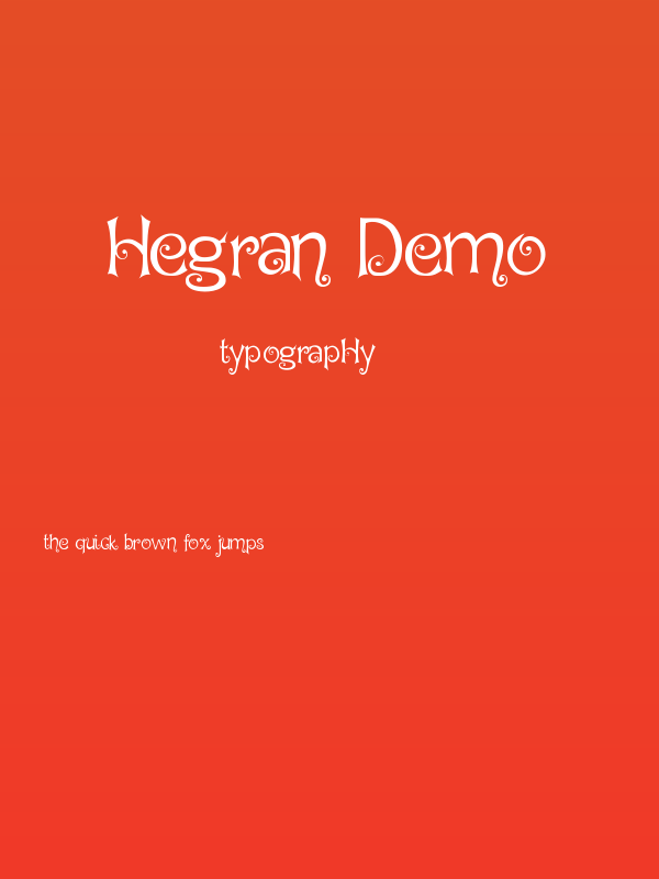 Hegran Demo Poster