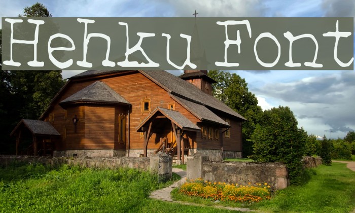 Hehku Font examples
