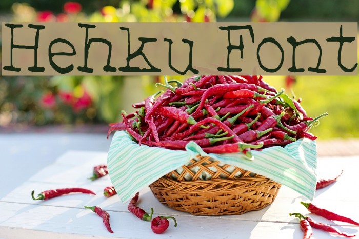 Hehku Font examples