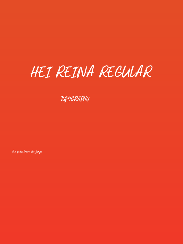 Hei Reina Regular Poster