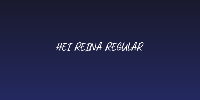 Hei Reina Regular Social Header