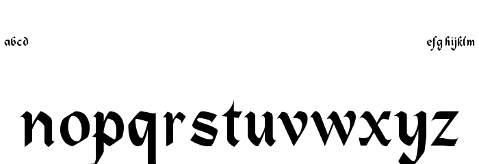 Heidelbe-Light Font LOWERCASE