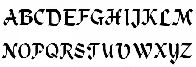 Heidelbe-Normal Schriftart Groß