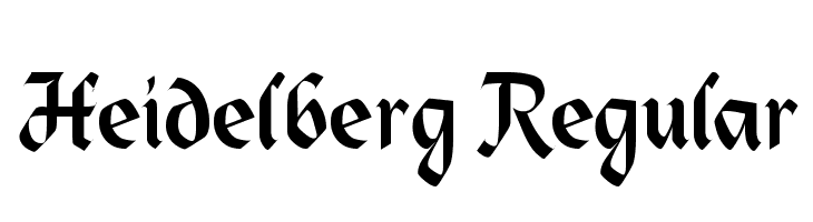 Heidelberg Regular Fonte