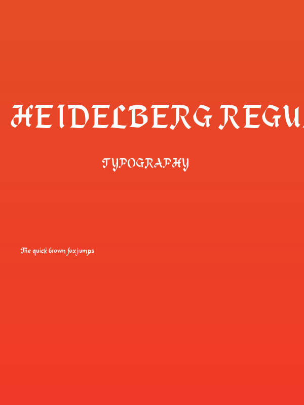 Heidelberg Regular Poster