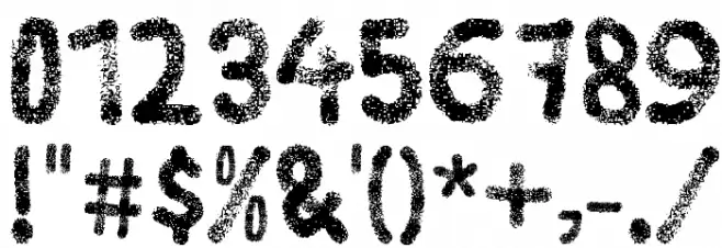 Heidig Brush Font OTHER CHARS