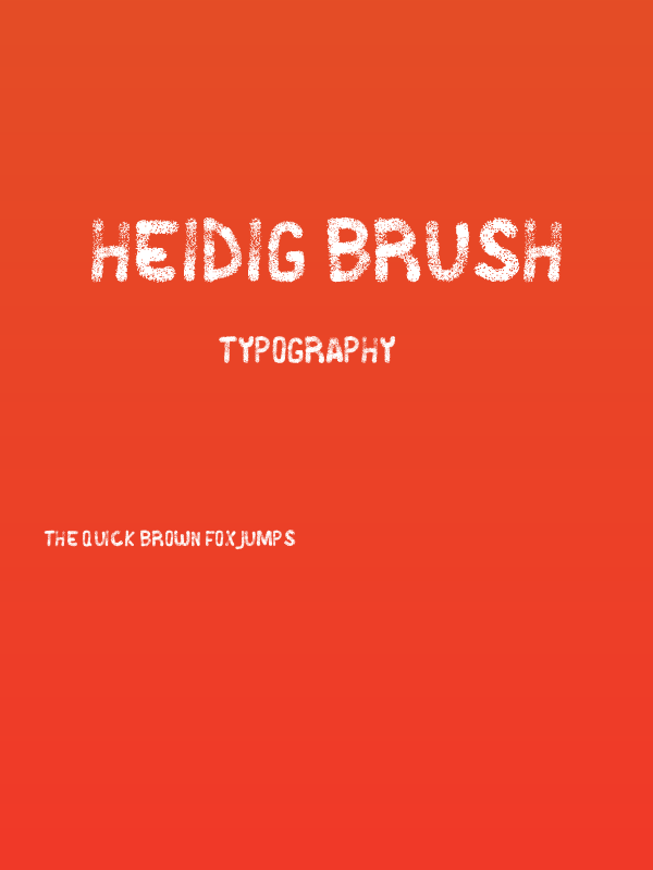 Heidig Brush Poster