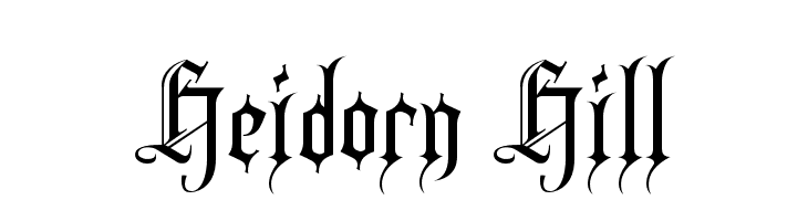 Heidorn Hill Font