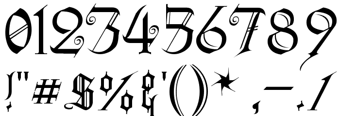 Heidorn Hill Font OTHER CHARS