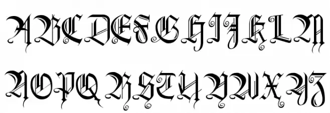 Heidorn Hill Schriftart Groß