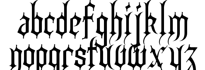 Heidorn Hill Font LOWERCASE