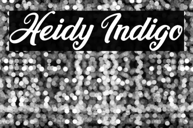 Heidy Indigo Font examples