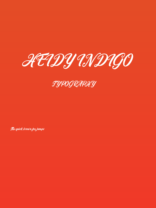 Heidy Indigo Poster