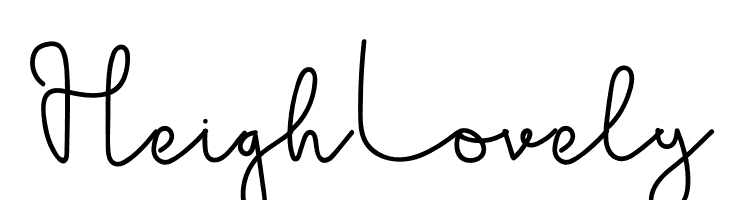 Heigh Lovely  免费字体下载