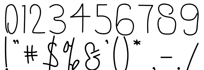 Heigh Lovely Font OTHER CHARS