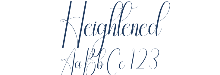 Heightened Font Preview