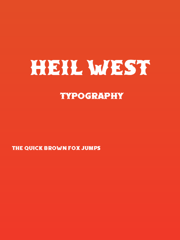 Heil West Poster