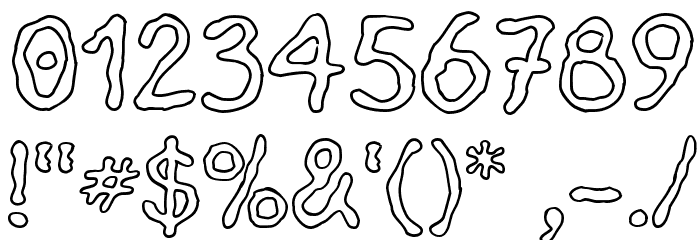 HeilVertica Font OTHER CHARS