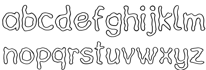 HeilVertica Font LOWERCASE