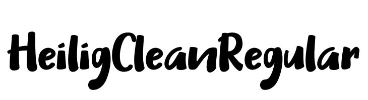Heilig Clean Regular  les polices de caractères gratuit tlcharger