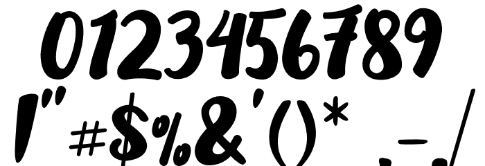 Heilig Clean Regular Font OTHER CHARS