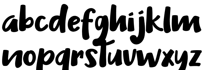 Heilig Clean Regular Font LOWERCASE
