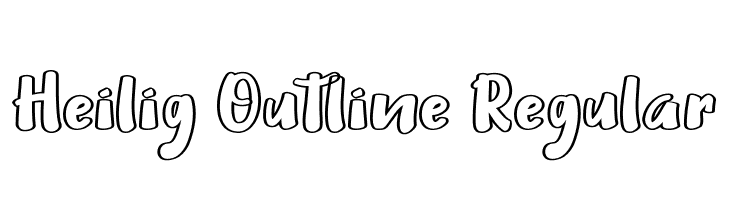 Heilig Outline Regular  Free Fonts Download