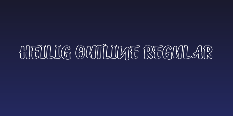 Heilig Outline Regular Social Header