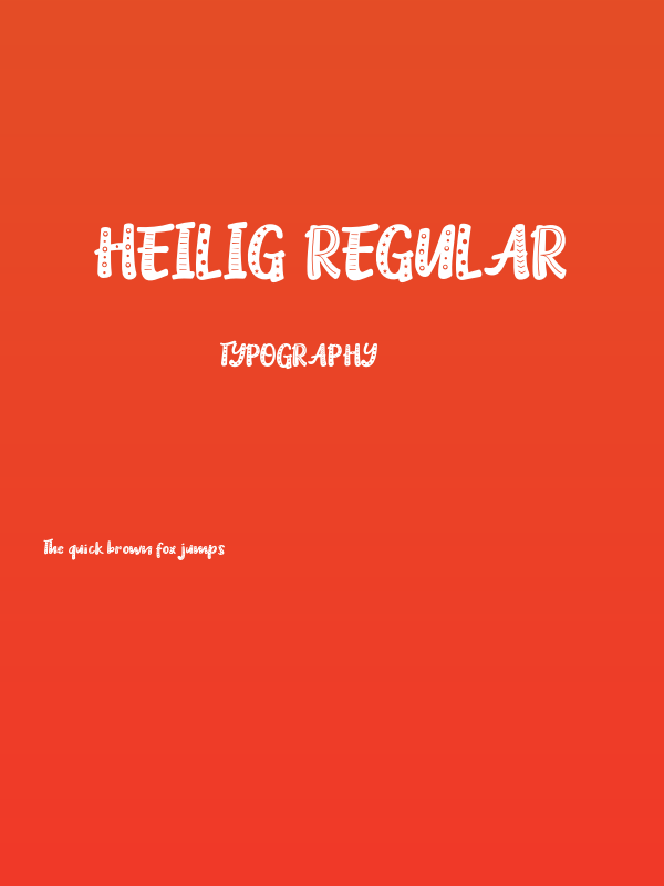 Heilig Regular Poster