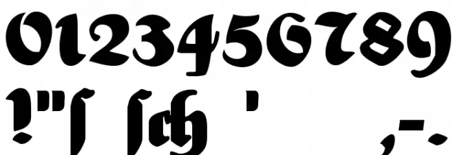 Heimat Font OTHER CHARS