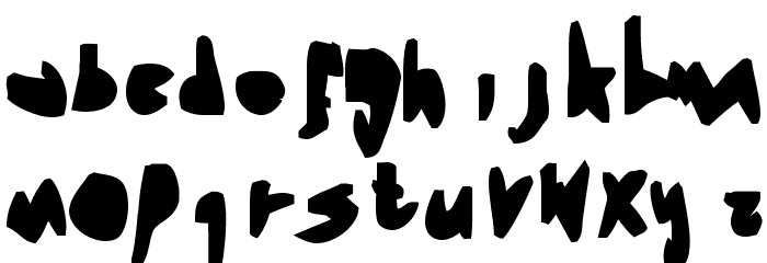 Heimchen Black Font LOWERCASE