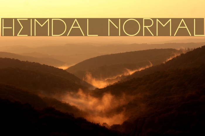 Heimdal Normal Font examples