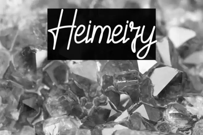 Heimeiry Font examples