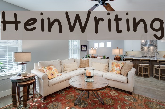 HeinWriting Font examples