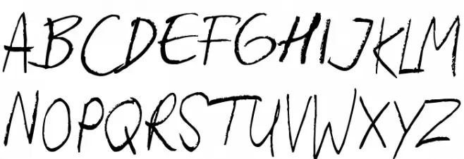 Heina's hurry Font Litere mari