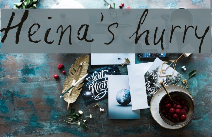 Heina's hurry Example 1