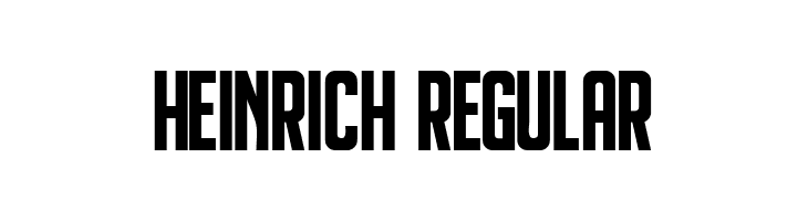 Heinrich Regular  免费字体下载